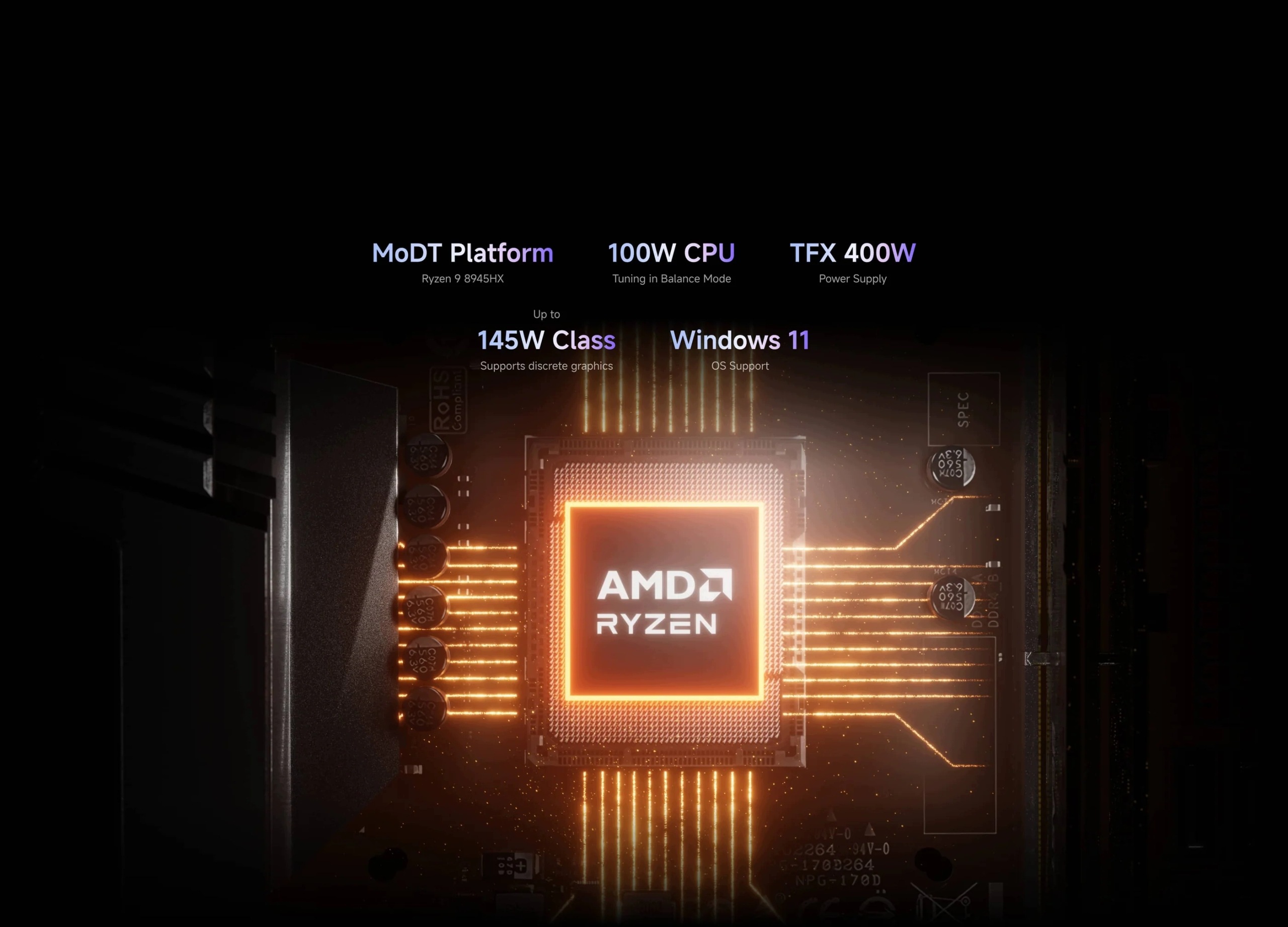 AMD Ryzen 9 8945HX – procesor komputera MINISFORUM 895D7